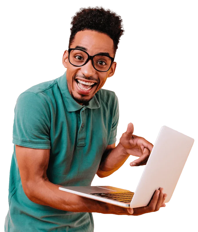 Guy with computer